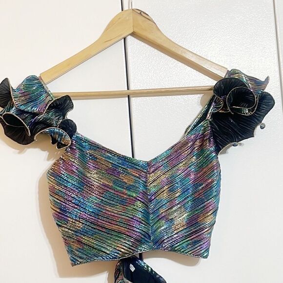 SAYLOR x Free People Multicolor Iridescent Gianna Set Size S - Picture 7 of 9